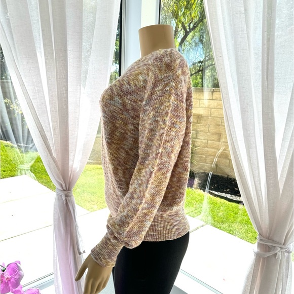 KappAhl Multicolor Marled Long Sleeve Knit Sweater Size M Medium Crew Neck - Picture 3 of 8